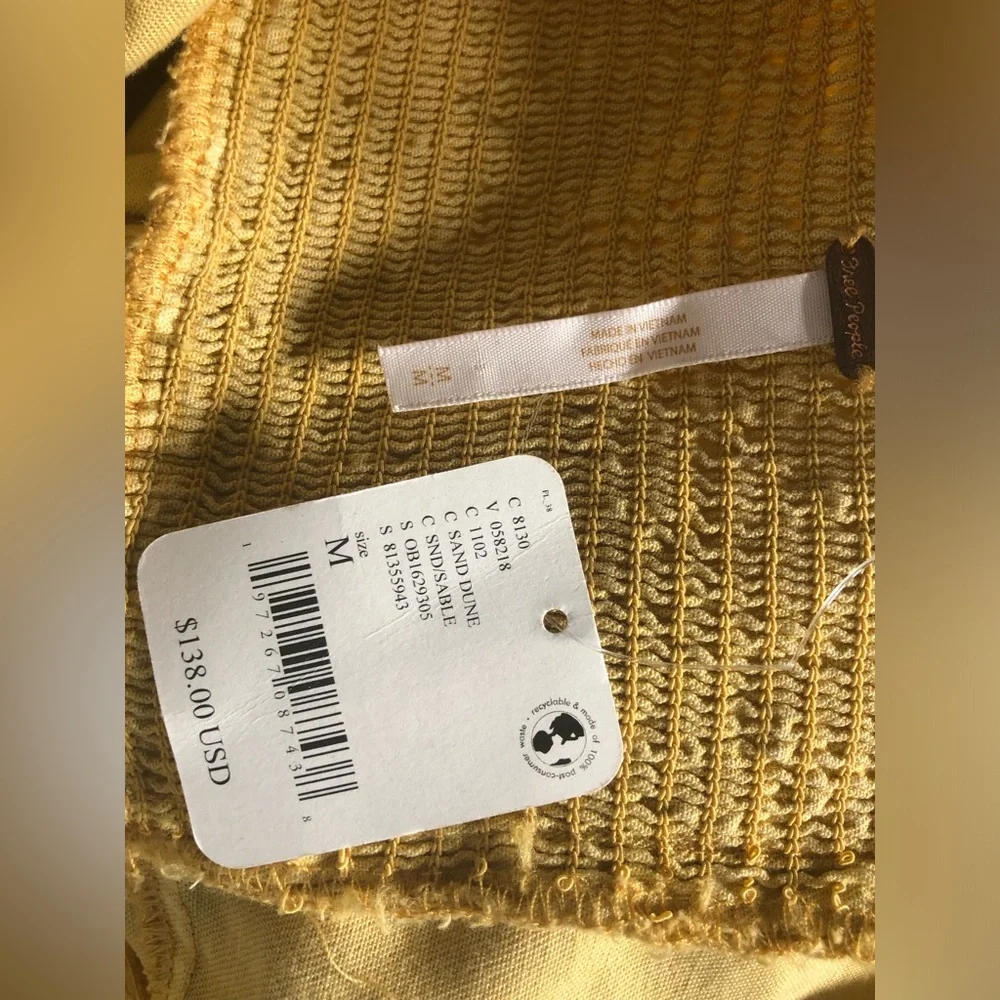 NWT Free People Cheyenne Denim Mini in Sand Dune - Size M - Picture 6 of 7